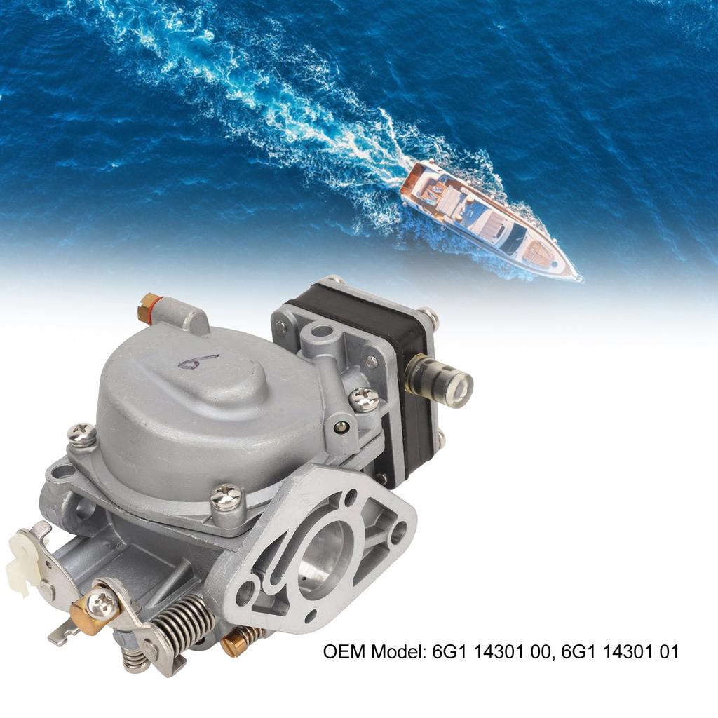 Boat Motor Carburetor 6G1 14301 00 6G1 14301 01 Carbs Assy for 6hp 8hp 2 Stroke Outboard Engine