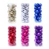 Christmas Tree Baubles 24pcs/box Glitter Powder Christmas Christmas Holiday