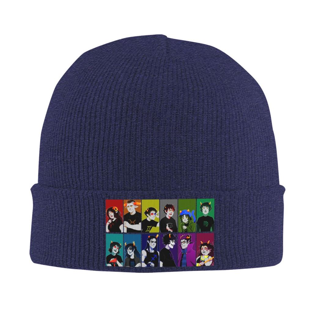 Cappello Caldo Lavorato a Maglia Homestuck Wheel Anime Berretto Invernale Cappello a Cuffia Berretti Skullies Cappelli Hip Hop per Unisex