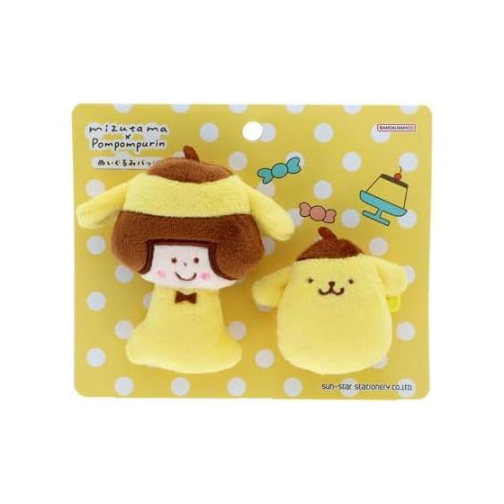 [Sunstar Stationery] Sun-StarStationery mizutama Плюшевая значок с персонажами Sanrio