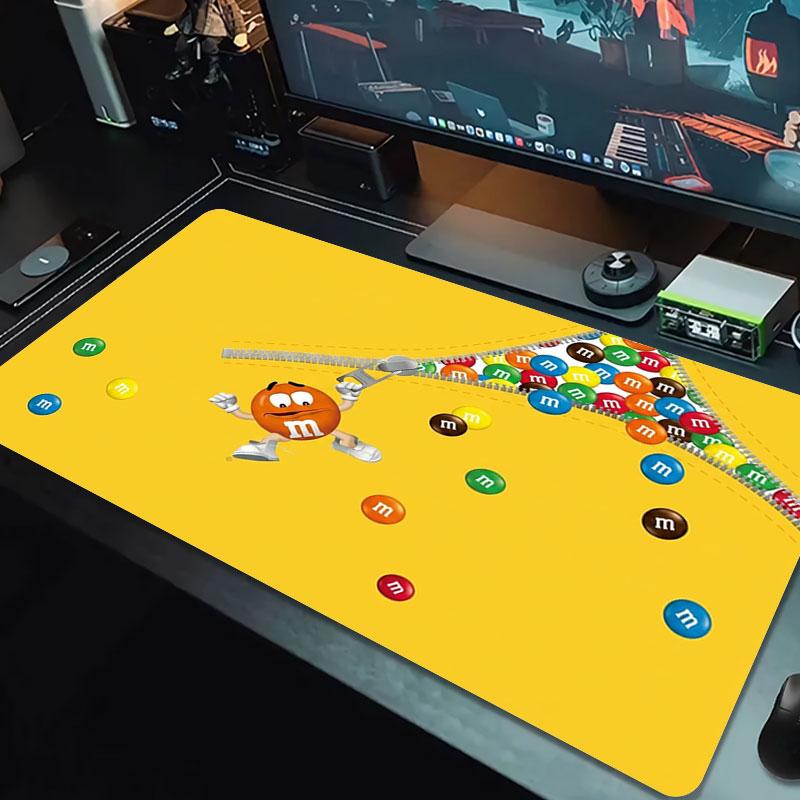 M&M's Podkładka pod mysz Duży rozmiar Podkładka na duży stół do gier Antypoślizgowa Podkładka pod laptopa Tablet Duża podkładka pod mysz XXL Mata na mini PC z obszyciem
