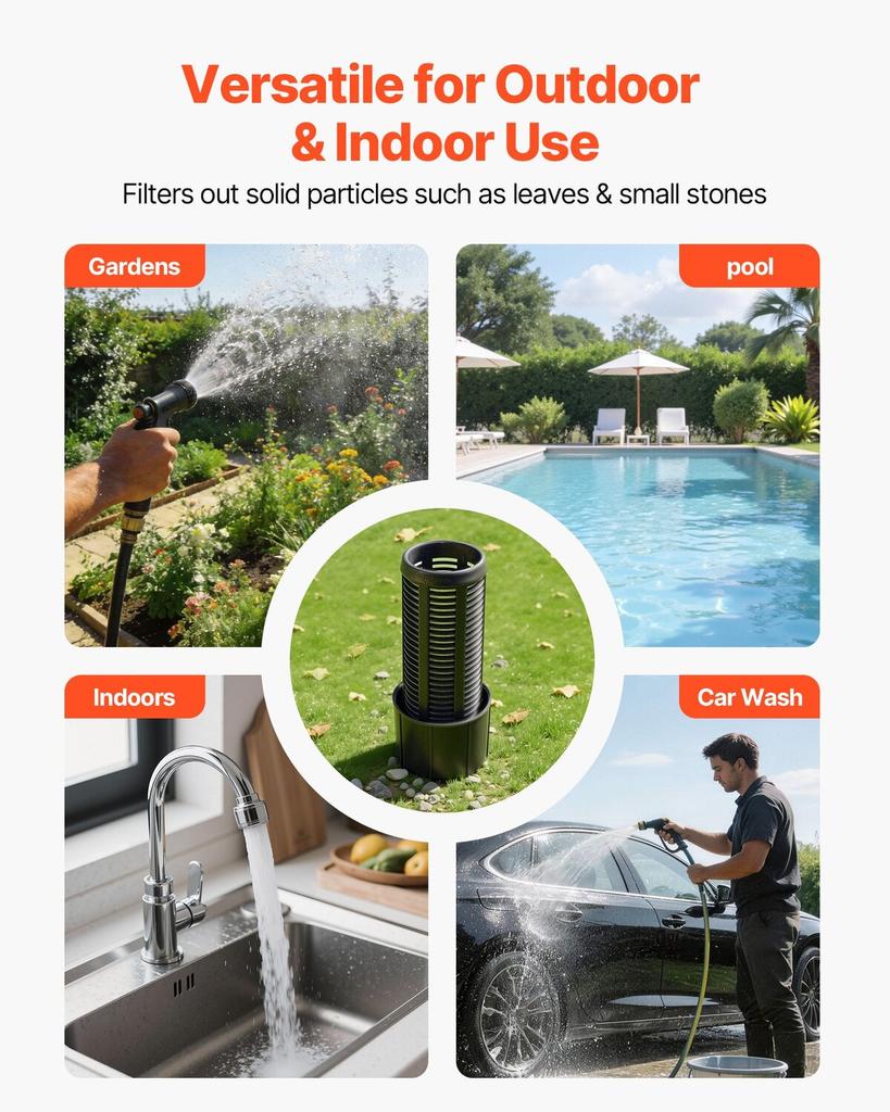735W Shallow Well Pump with Pressure Tank, 3785 LPH, Irrigation Jet Pump with 19L Tank, Filter, Check Valve, Automatic Water Booster System, 1.4-2.8
