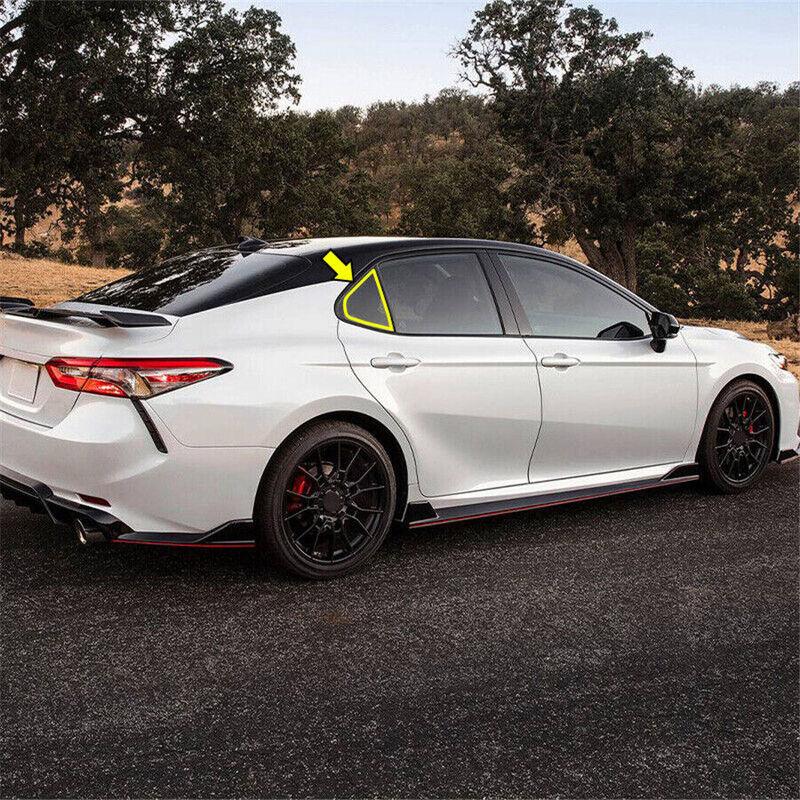 For Toyota Camry Sedan 2018- ABS Plastic Rear Window Quarter Louver Scoop Cover Side Vent Trim Car Adhesive Accessories