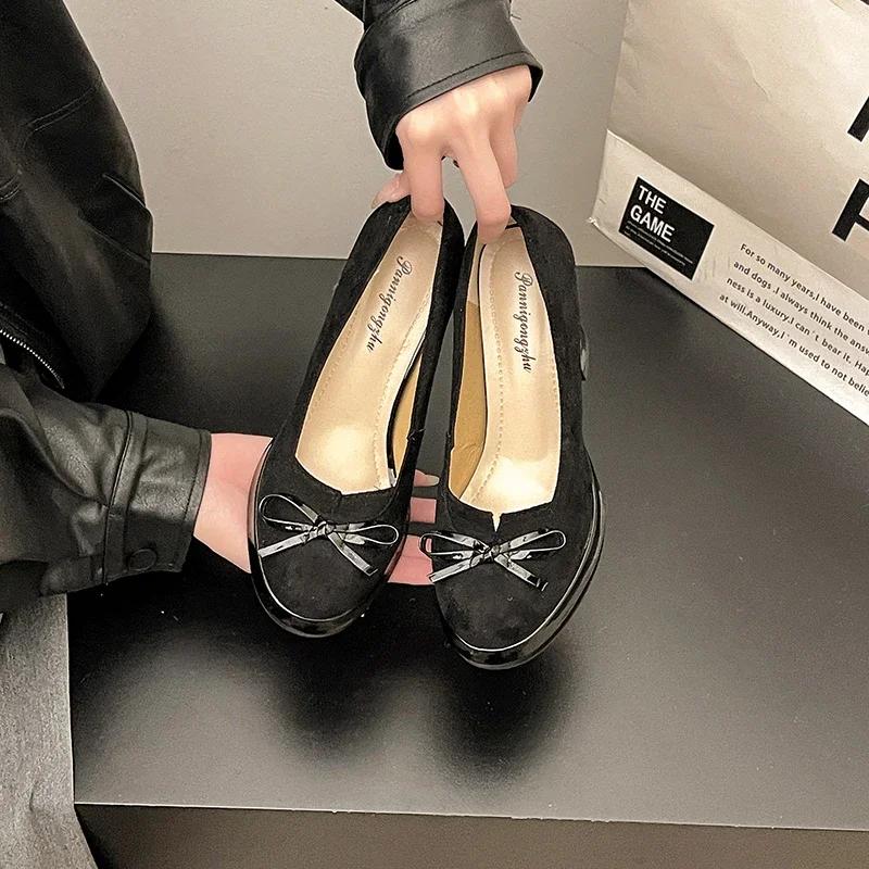 Designer Vintage Women Pumps Shoes Fashion Butterfly-knot Shoes Platform High Heels Party Club Shoes