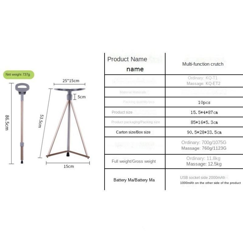 Multifunctional Cane Stool Crutch Chair Foldable Elderly Walking Stick Stool Portable Trekking hiking Walking Stool