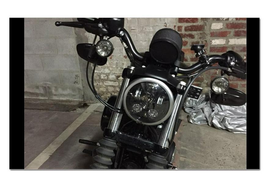 5.75 Inch LED Headlight for Harley x48, Dyna, 883R, 750, 1200, Benelli 250 Motorcycles & Scooters
