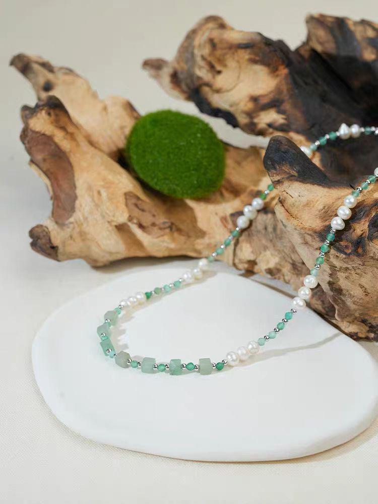 

Элегантное серебряное жемчужное колье на ключицу - Простой и универсальный женский аксессуар