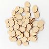 100Pcs Unfinished Egg Shape Lime Wood Craft Cutouts for DIY Signs Tags Christmas Ornaments Nursery Wall Mount Decoration