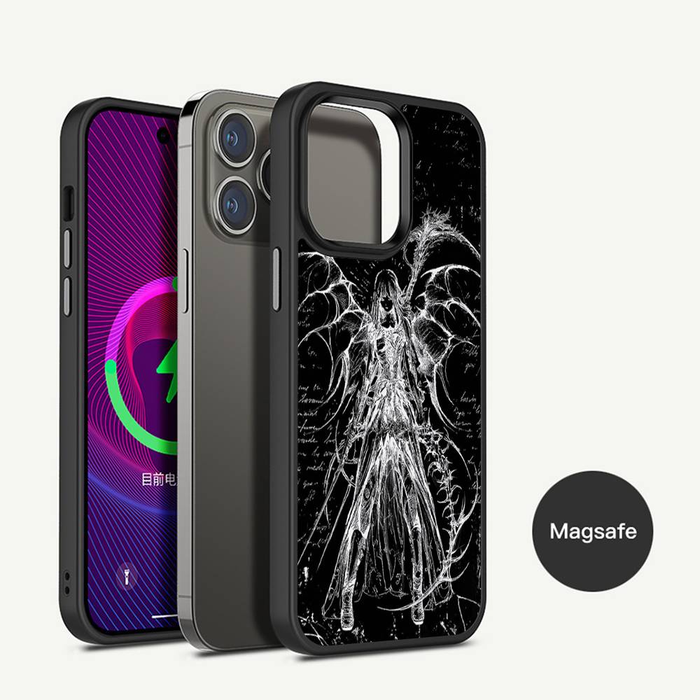 Gothic Girl Sculpture Phone Case Magnetic Case For iPhone 17 16 14 13 12 11 15 Pro Max For Wireless Charge Cover