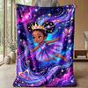 Magical Princess Sparkle Theme blanket Lightweight Warm Flannel Blanket Decorative Throw Blanket for Home Decoration