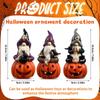 Halloweenská pryskyřičná ozdoba trpaslíka s dýní a Ghostfacem, dekorace pro domácí párty, atmosférická ozdoba