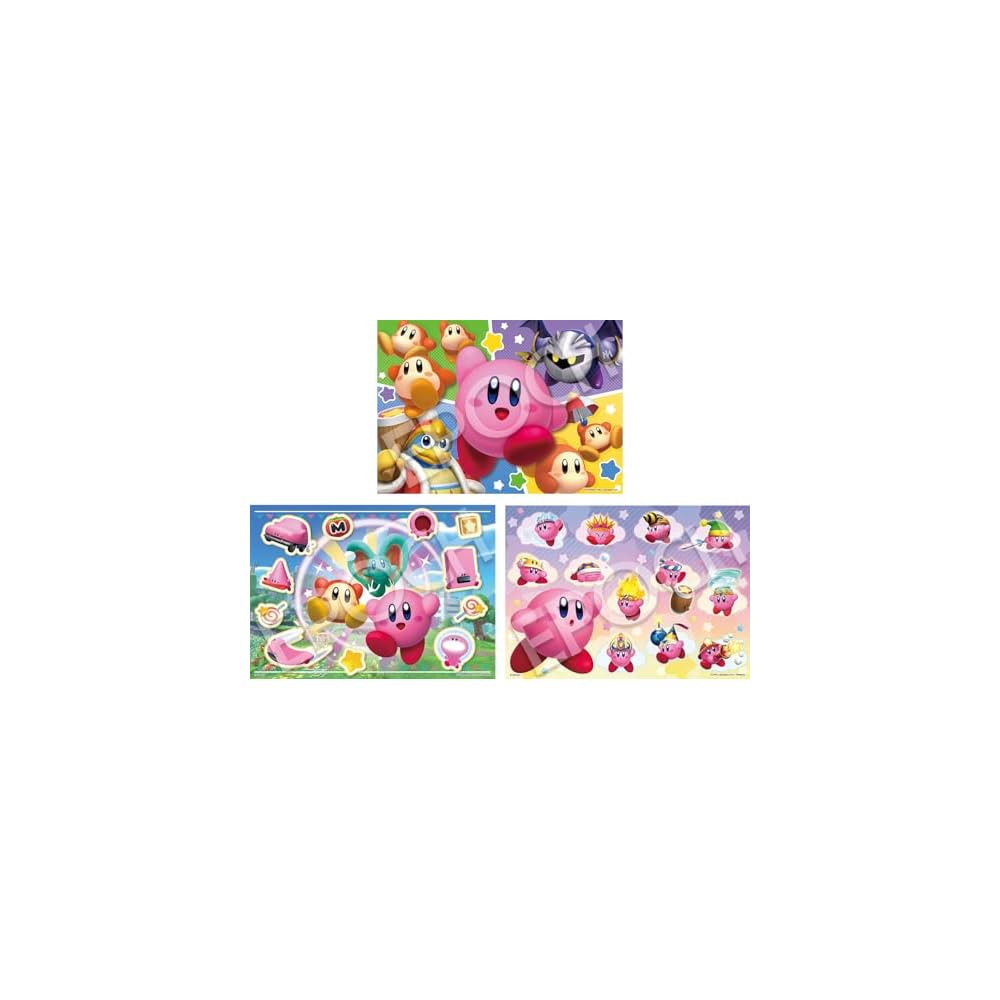 EPOCH Kirby Jigsaw Puzzle Set 72/81/96 Pieces with Guide Frame 18.2x25.7cm
