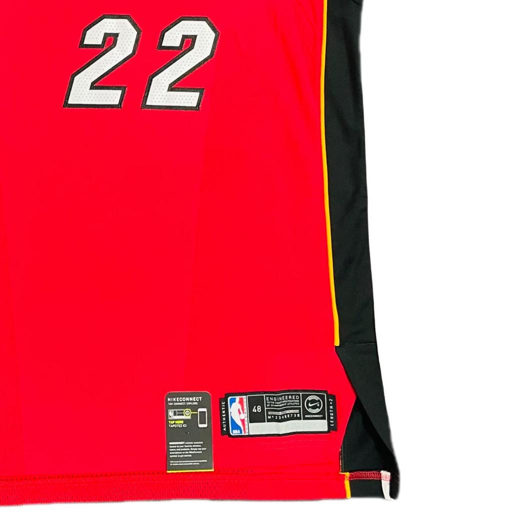 Nike X NBA Collaboration Miami Heat SS25 Jimmy Butler Fashion Comfortable Soft Skin-Friendly Basketball Jersey Men Jersey Red AA9735-608