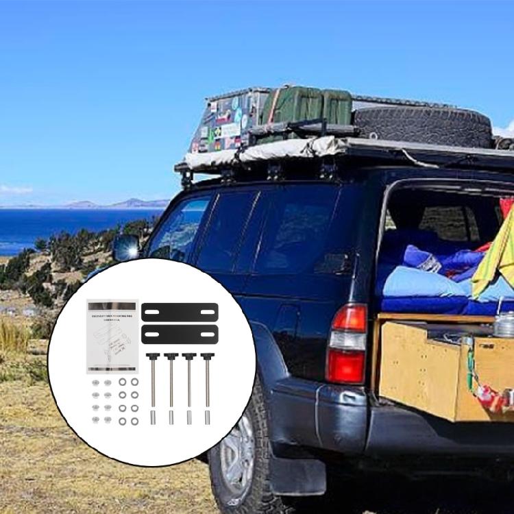 Secure Load Bearing Car Top Luggage Mounting Brackets Reinforced Iron Roof Rack Fixing for Fieryred Bunker