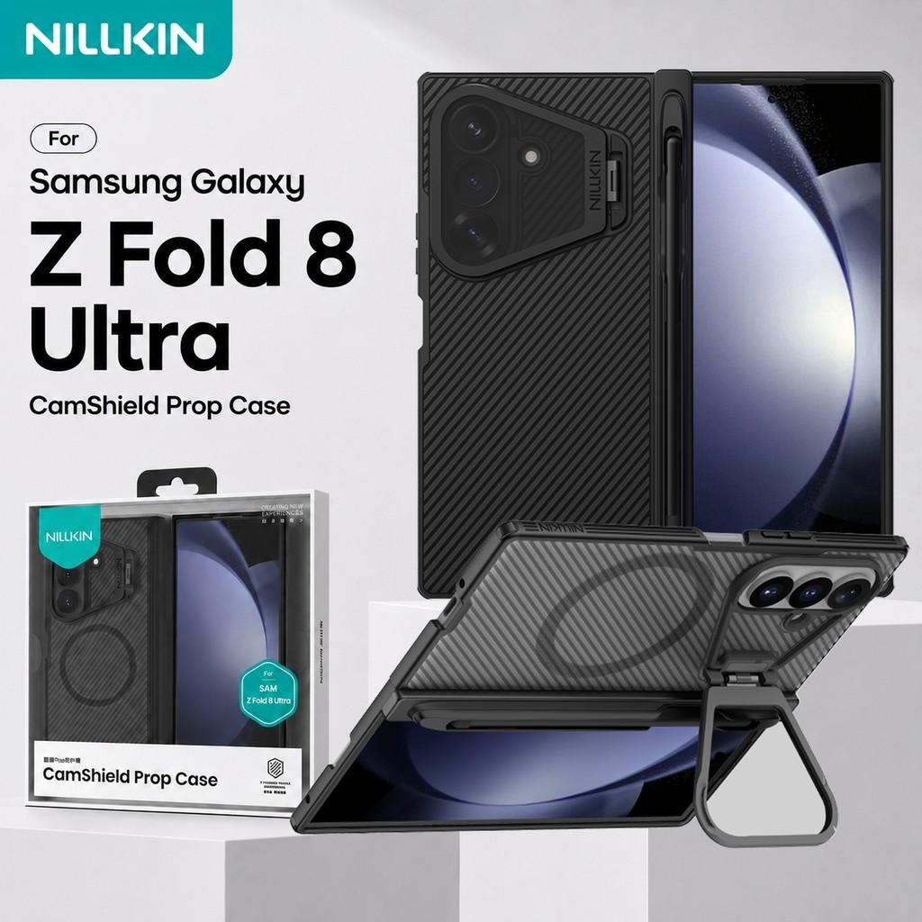 NILLKIN Magnetic Case For Samsung Galaxy Z Fold 8 Ultra Fold8 With Pen Rebound Hinge Protection