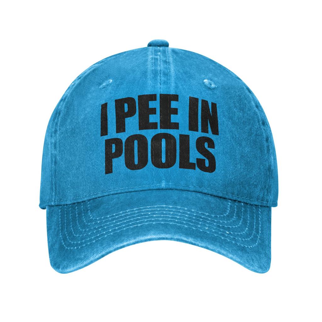 Funny I Pee In Pools Casual Baseball Cap For Unisex Unisex Summer Outdoor Sports Hip Hop Hats Streetwear Sun-Proof Baseball Caps