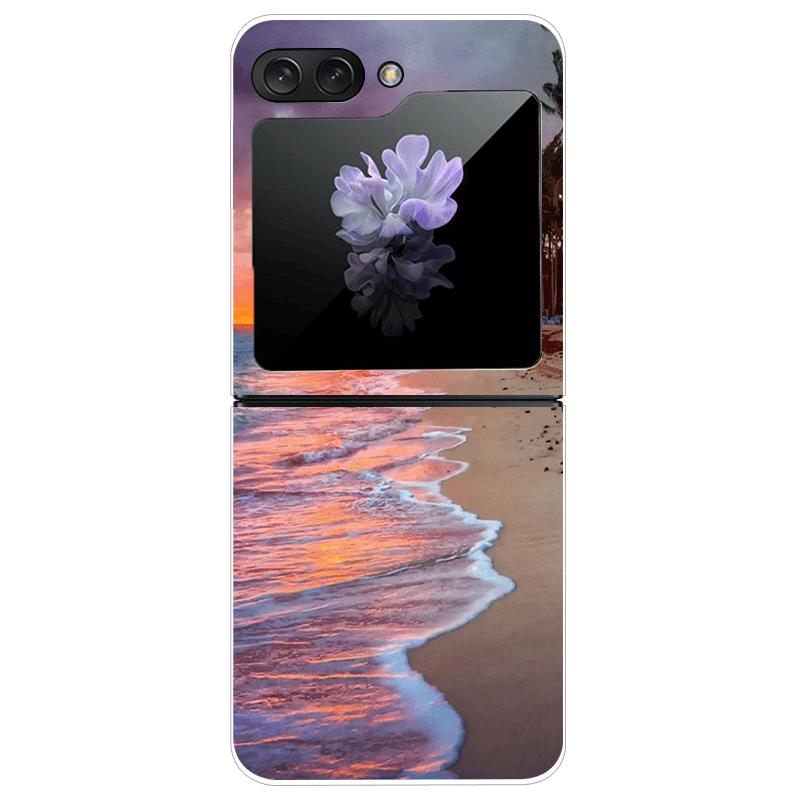 Clear Phone Case For Samsung Galaxy Z Flip7 Fashion Hard PC Silicone Cover For Galaxy Z Flip 7 5G ZFlip7 Transparent Protector