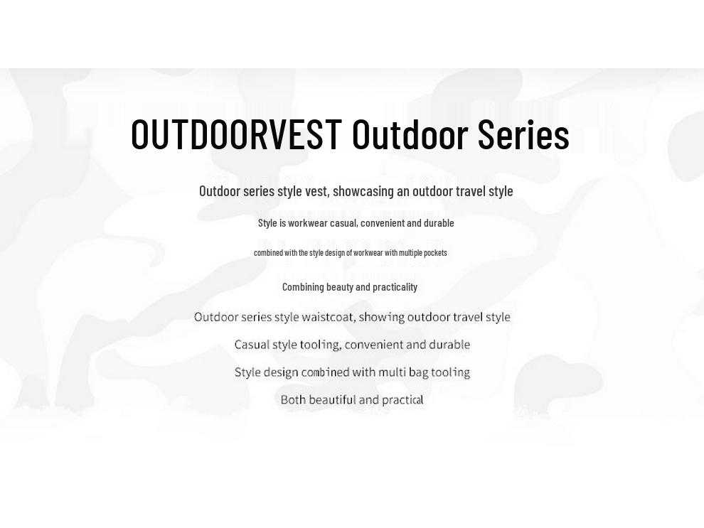 New Cross-Border Outdoor Work Vest for Middle-Aged and Young - Casual Loose Fit