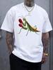 Casual Short Sleeve Tshirt with Vibrant Praying Mantis An...