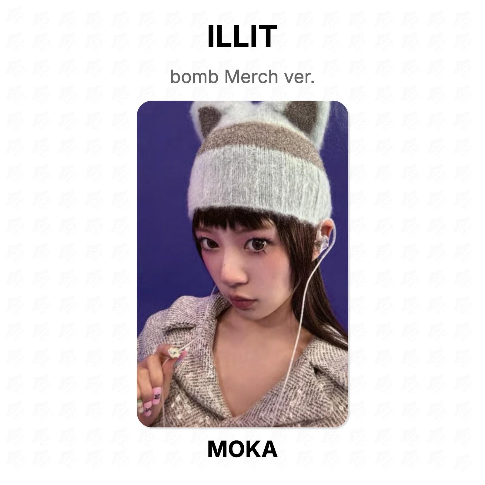 ILLIT bomb Merch ver. Official Photocard MOKA