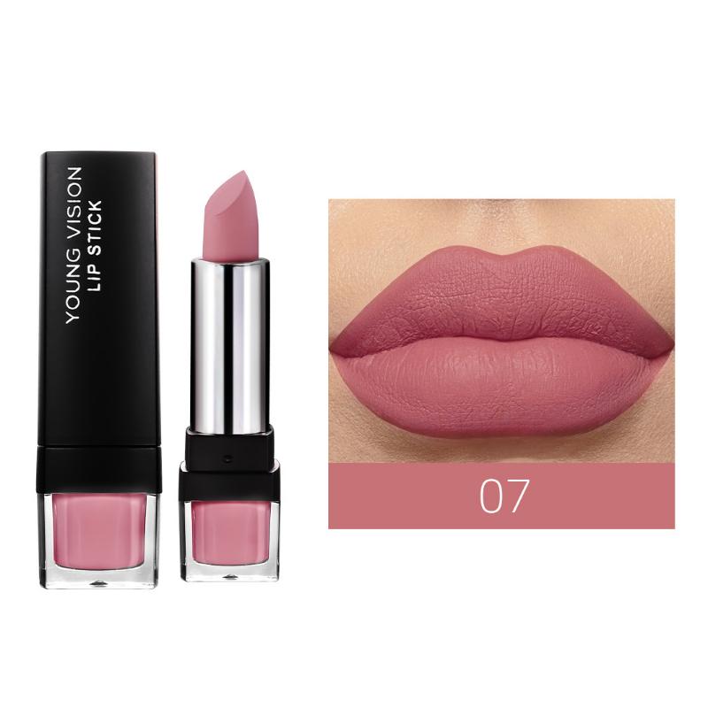 

Матовая матовая 12-цветная однотонная помада Velvet Lipstick, которую нелегко приклеить к чашке 07