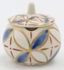 Dutch Kyo-yaki/Kiyomizu-yaki hand-painted salt container with cloisonné TG-011D