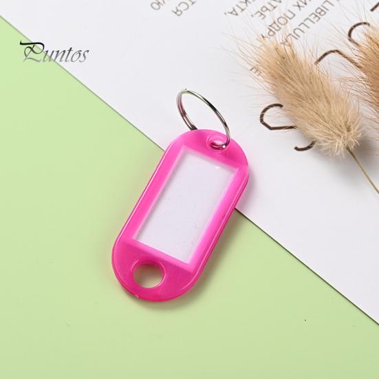 Cheap 50Pcs Colored Plastic Key Tags with Rings Vibrant Color Compact ...