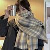 Knitted Wool Scarf Ladies Autumn and Winter All-match Student Imitation Cashmere Thick Scarf Warmth Shawl Wome