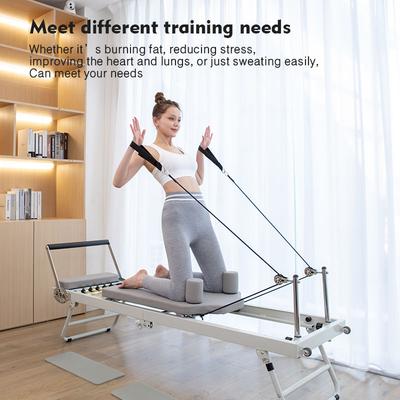 Nejprodávanější skládací postel Pilates Reformer v EU - Fitness a jógové vybavení pro vnitřní i venkovní použití pro posílení středu těla | Přímo od výrobce s příslušenstvím