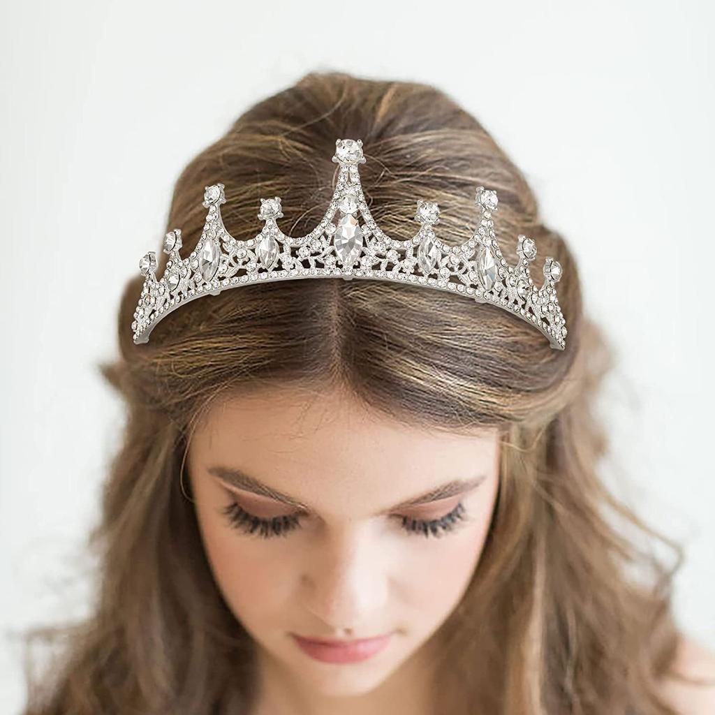Alloy Rhinestone Crown Headwear European and American Bride Hair Band Wedding Accessories Photography Photo Coil Hair Crown and Hair Accessory