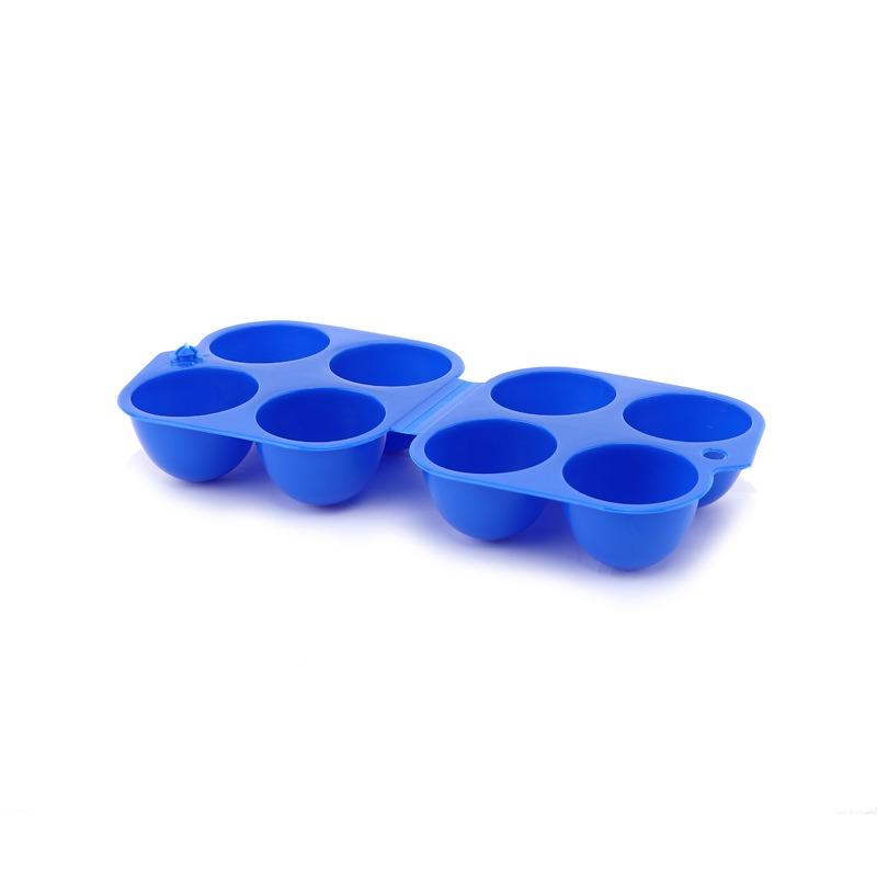 1 Pc 2/4/6 Grid Outdoor Camping Tableware Portable Camping Picnic BBQ Egg Box Container Storage Boxes Travel Kitchen Tools