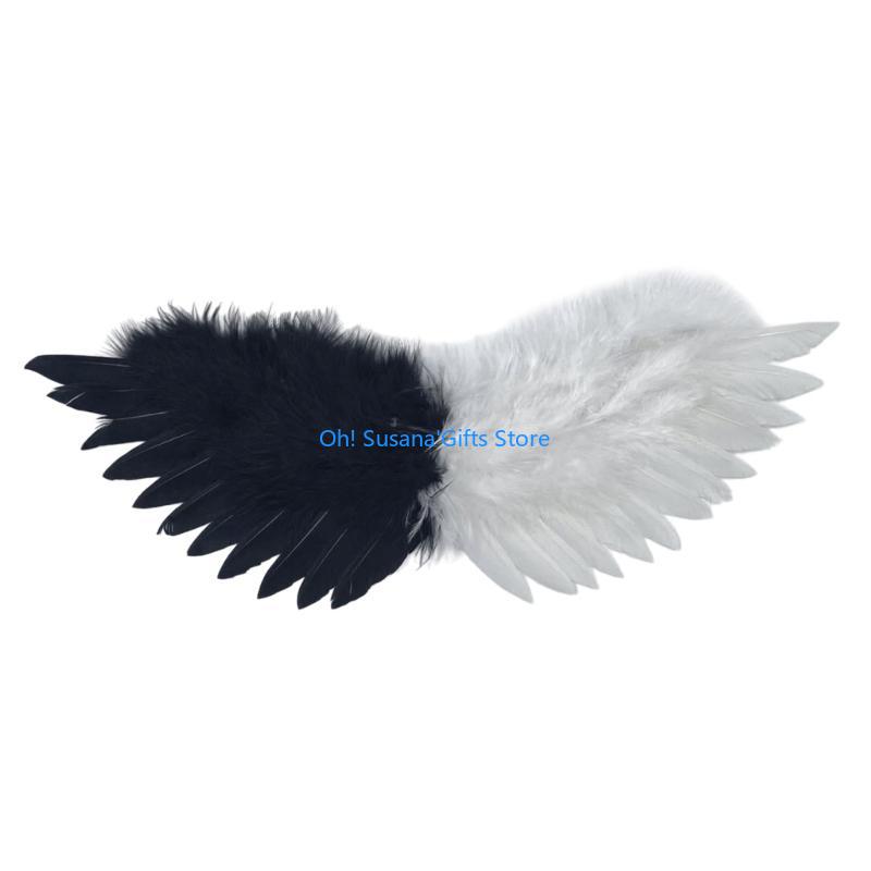 090D Portable Kids' Wing Decoration Stylish Feathered Wing for Youngsters and Cosplays and Masquerades