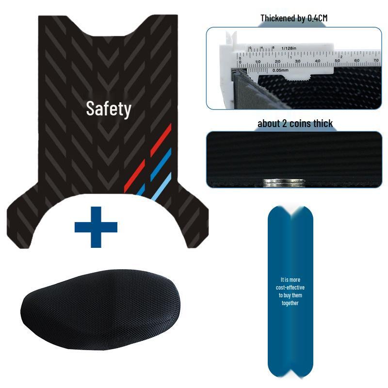 Luyuan F25 Electric Bicycle/Scooter Anti-Slip Waterproof Rubber Foot Mat