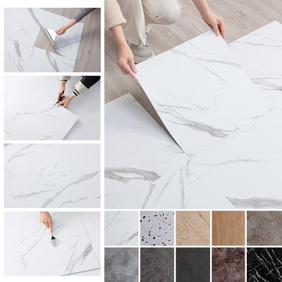45cm Easy Apply Self-Adhesive Faux Tile Wall Stickers Waterproof PVC,Cuttable Peelable Marble Effect Decals for Kitchen Bathroom