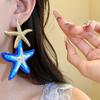Raffia Grass Starfish Ear Pendant Elegant Star Dangle Earrings Unique Starfish Earrings  Party