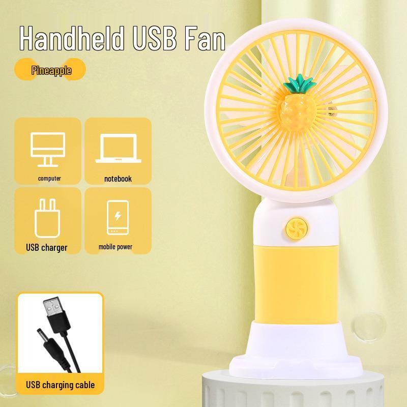 Rechargeable USB Mini Fan: Portable Handheld & Desktop Stand, Ideal Student Gift