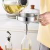 Funnel Large Medium Small Kitchen Funnels with Ergonomic Handle 304 Stainless Steel Dishwasher Safe Heart-Shaped Air Release Channel Cooking Funnel