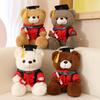 High Quality Creative Cute Dr. Bear Plush Toy Stuffed Soft Kawaii Teddy Animal Dolls Graduation Gift For Kids Girls Friends