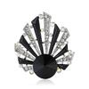 Creative Alloy Rhinestone Shell Modeling Brooch Cartoon Marine Life Men'S And Women'S Clothing Brooch Ornament Pin