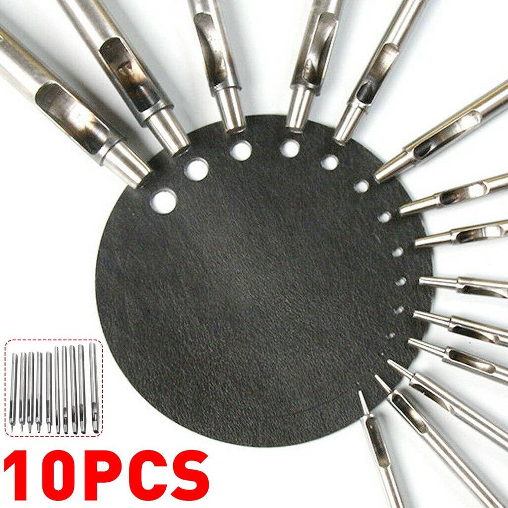 0,5 5mm 10 Stücke Leder Locher Set Runde Stahl Hohl Punch Set Metall Leder Puncher Kit für Ledergürtel Uhrenarmband Dichtung 0,5 5mm 10 Stücke Leder Locher Set Runde Stahl Hohl Punch Set Metall Leder Puncher Kit für Ledergürtel Uhrenarmband Dichtung