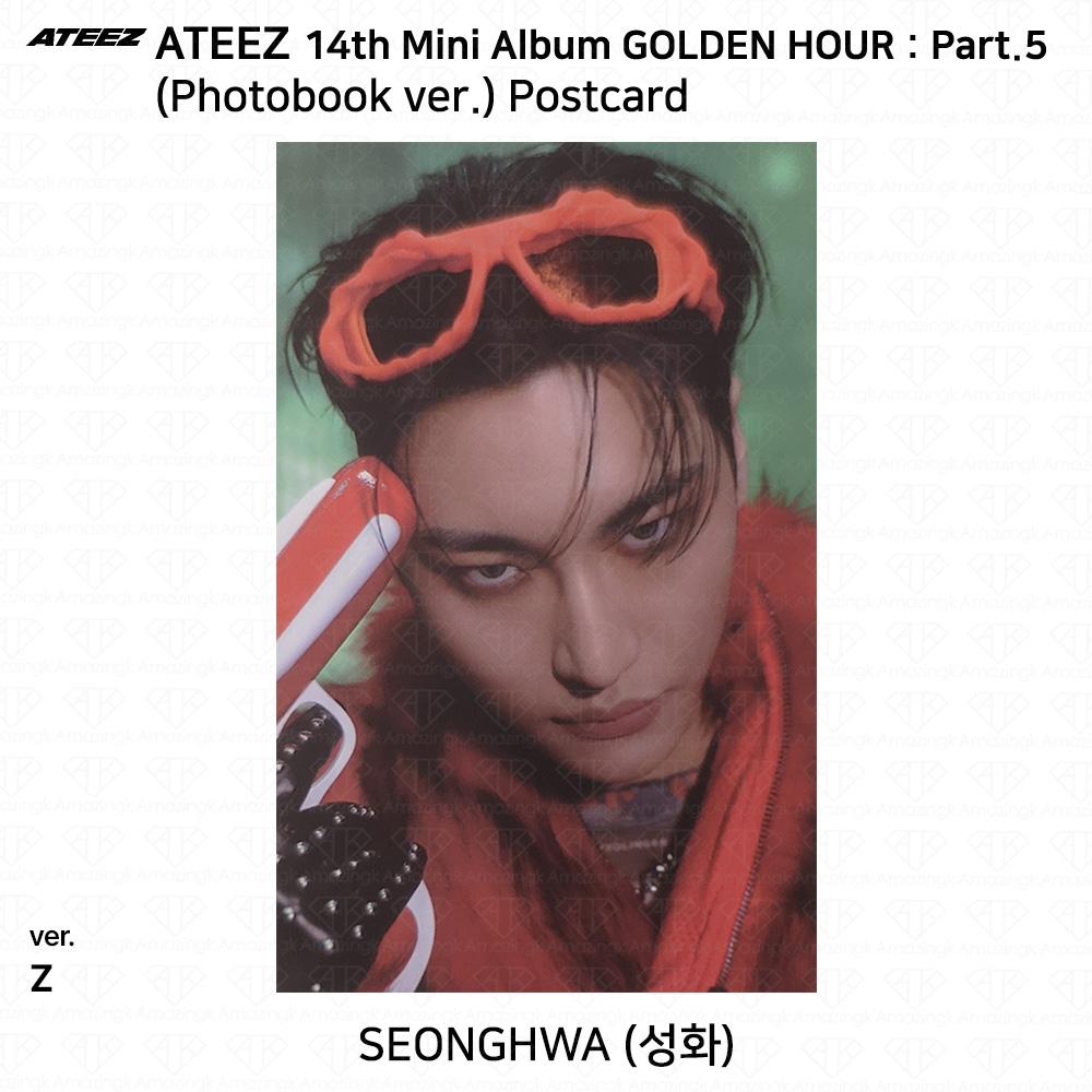 ATEEZ 14th Mini Album Golden Hour Part.5 Photobook ver. Photocard Z VER