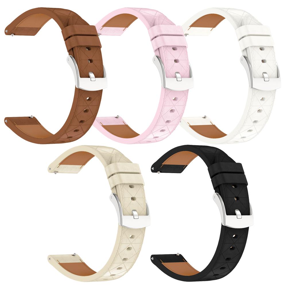 Bracelet de Montre Intelligente en Cuir pour Femme 18mm Pour Garmin Venu 4 41mm 3S 2S Vivoactive 4S Forerunner 265S 255S Bracelet Montre