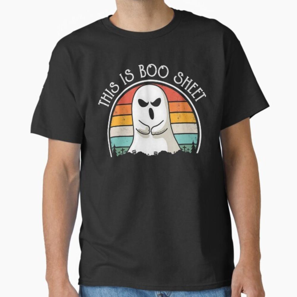 This Is Boo Sheet Ghost Retro Halloween Costume Men Women T-Shirt Unisex T-Shirt S