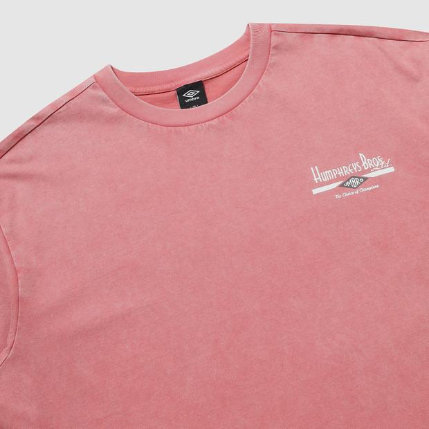 UMBRO Hbl Um Grey Vintage Graphic Short Sleeve T-Shirt Pink Ur121Crs21 (A Type)