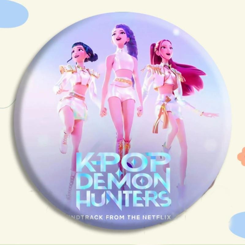 Demon Kpop Hunters Badge Character Pattern Anime Merchandise Fashion Fans Gift