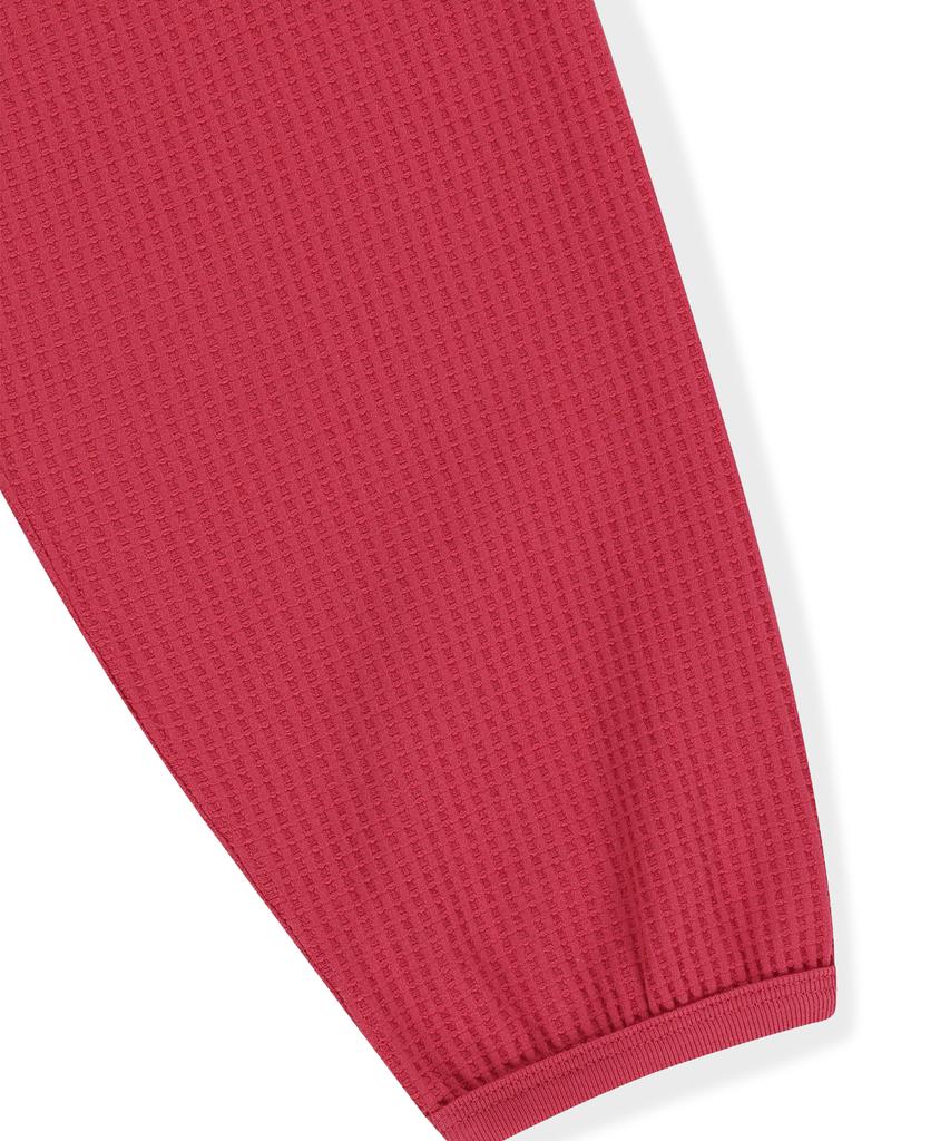 SUNLOVETOUR Aero Waffle Hoodie Red