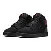 Air Jordan 1 Mid Grade School 'Black Rush Pink' (Unisex) Black / Rush Pink-White-Black Vintage Basketball Shoes 555112 001