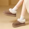 New short boots women's winter snow boots home home warm plush non-slip outer wear bag heel cotton shoes