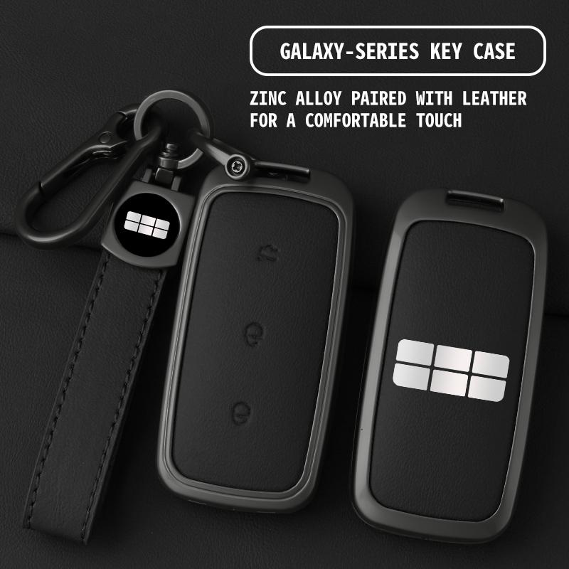 For Geely Key Case Ex5 Galaxy E5 Proton E.Mas 7 Car Key Case Zinc Alloy Leather Case