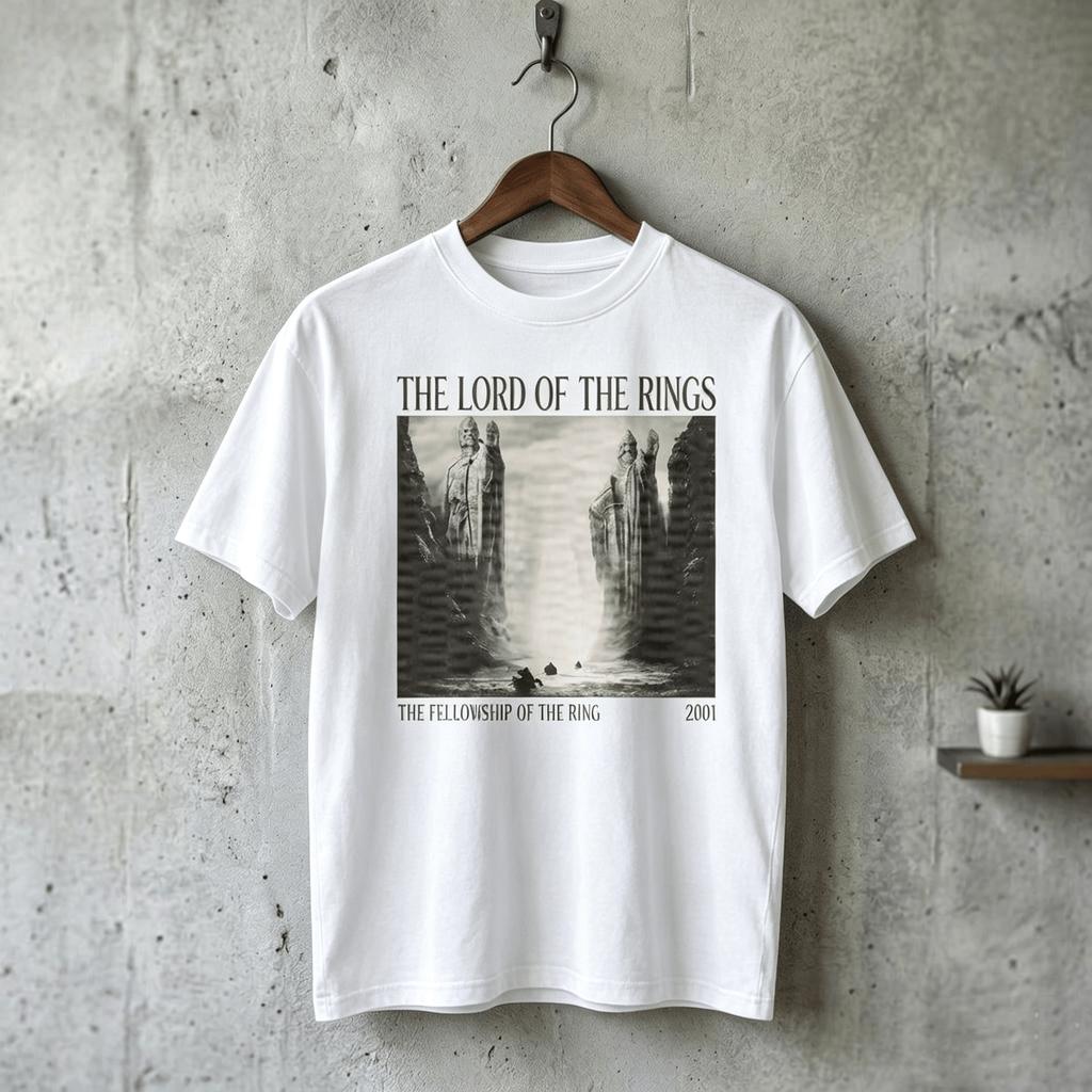 Lord Of The Rings Tshirt Lotr Shirt Fellowship Of The Ring Fantasy Movie Shirt 2026 Summer Unisex Unisex Cotton Unisex Y2k Tshirt